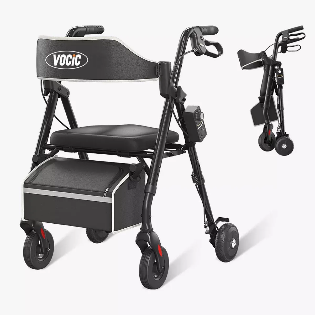Vocic Z63 Adjusta-Speed Rollator Walker with Adjustable Resistance