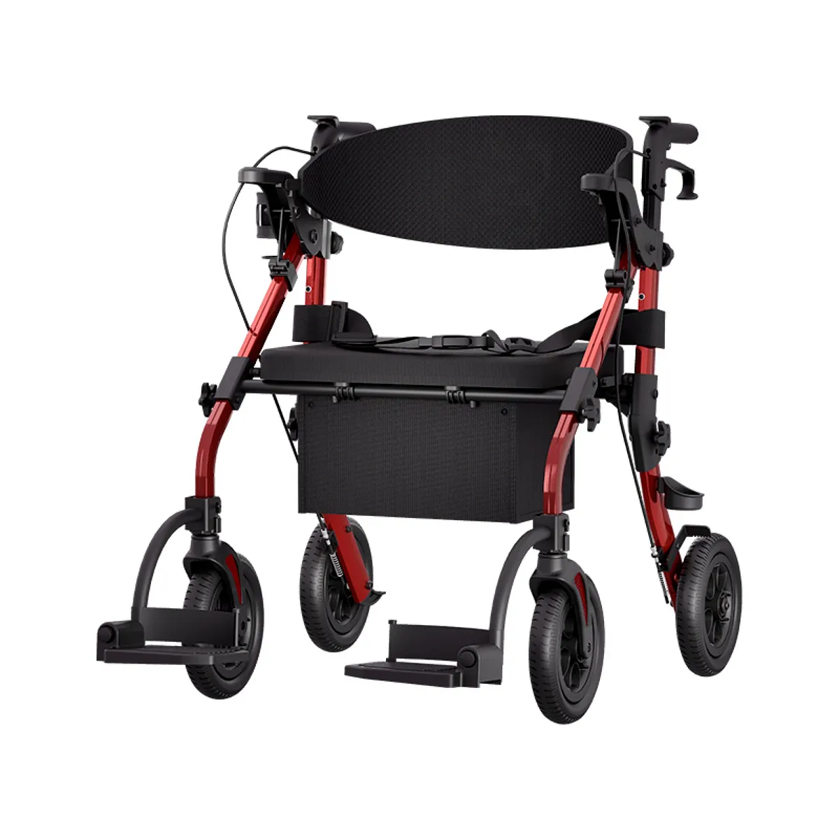 Vocic Z59 Heavy-Duty Bariatric 2-in-1 Rollator & Transport Chair