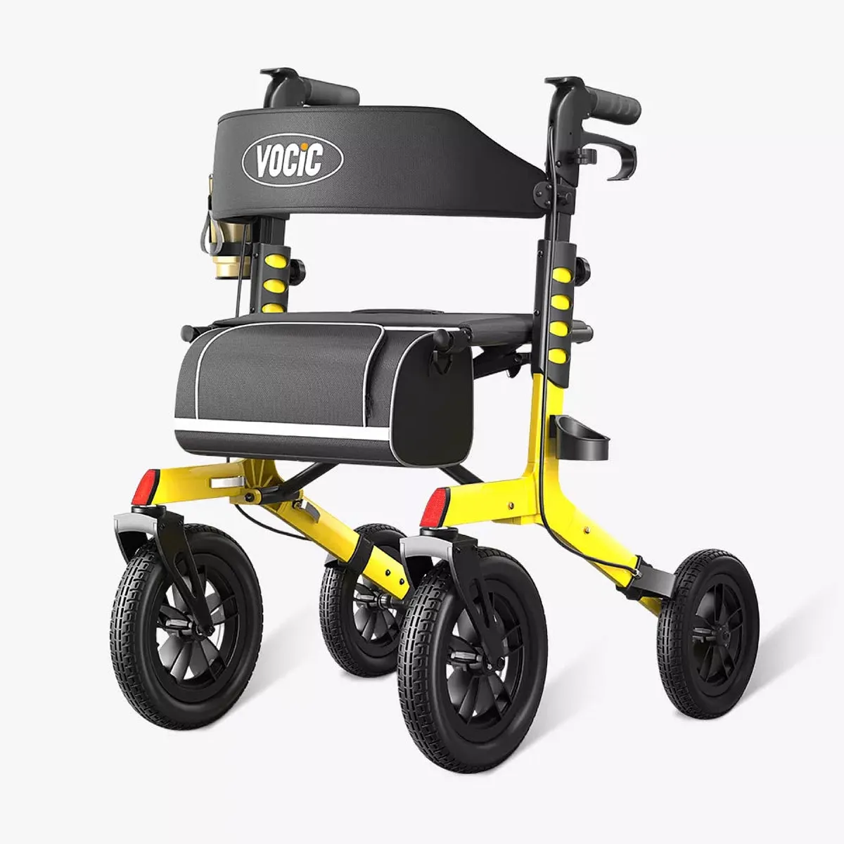 Vocic Z57 All-Terrain Outdoor Rollator with 12" Wheels