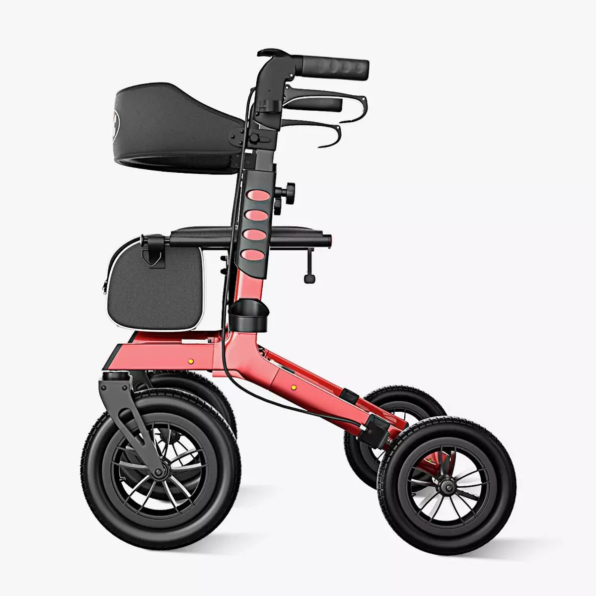 Vocic Z57 All-Terrain Outdoor Rollator with 12" Wheels