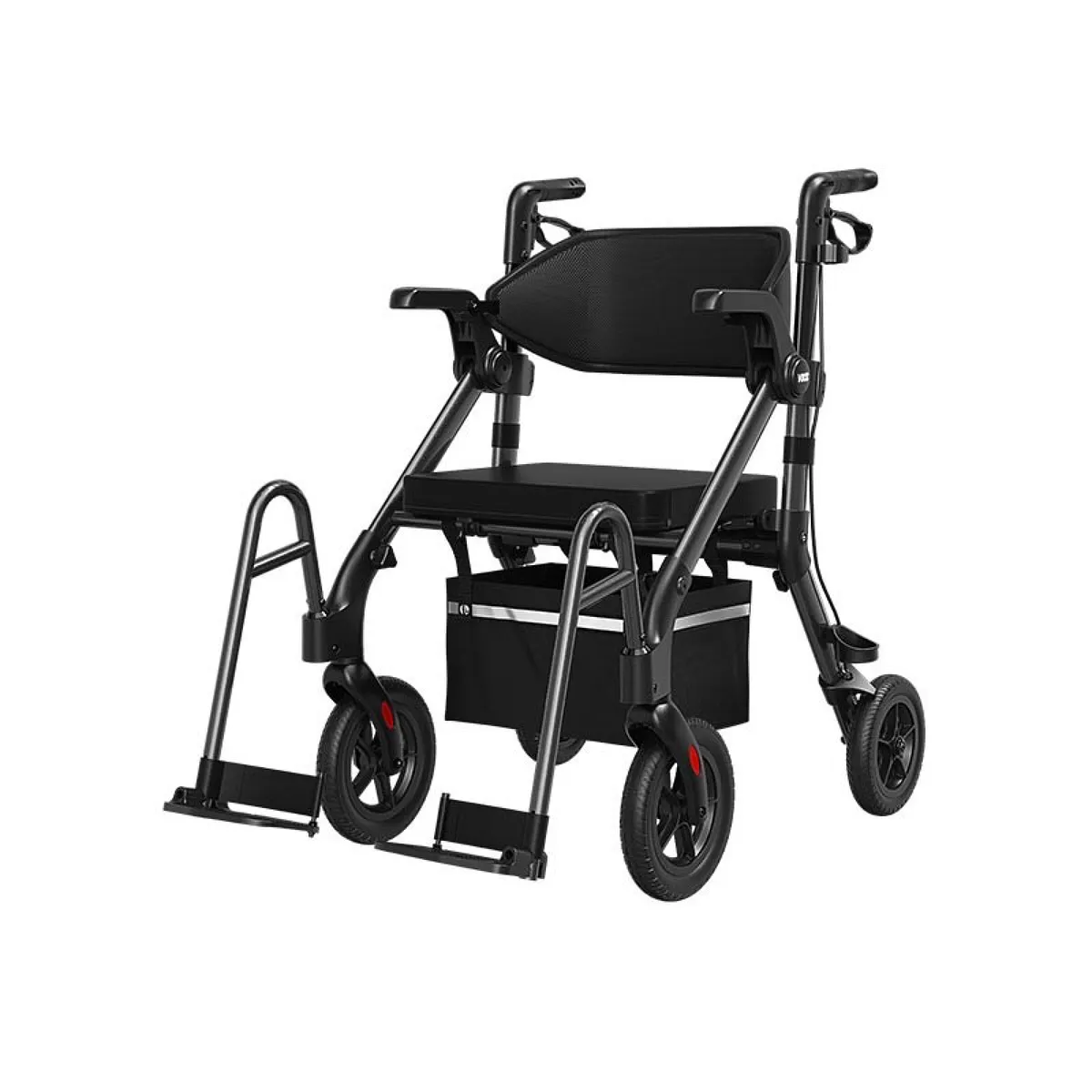Vocic Z55 Versatile 2-in-1 Rollator Walker & Transport Chair