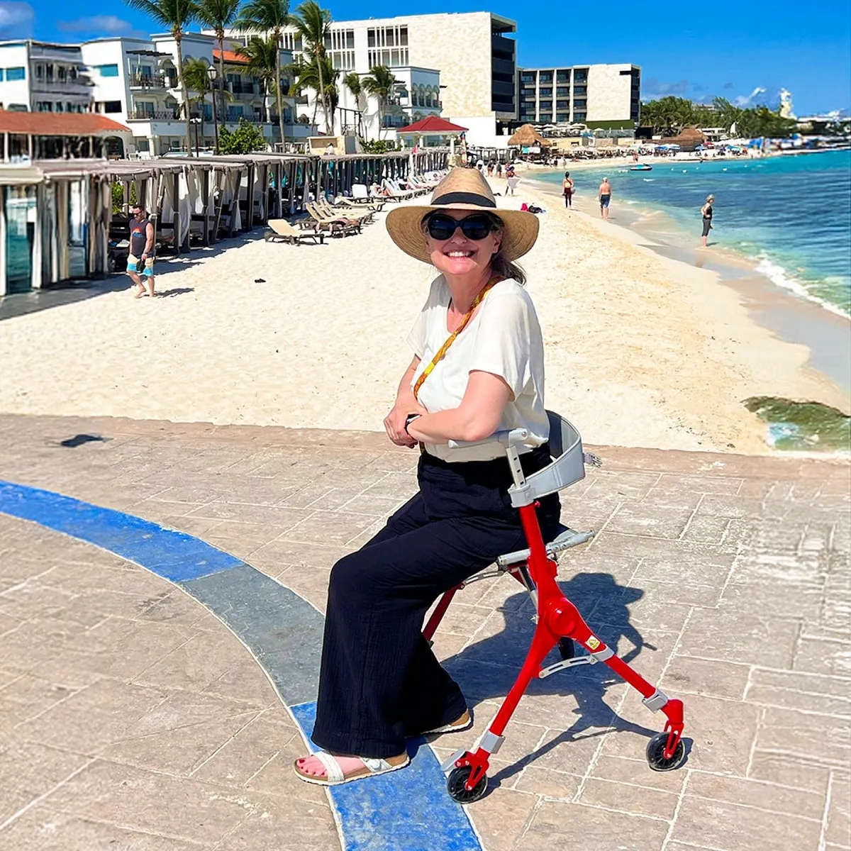 Vocic Z35 PackGo Foldable Lightweight Rollator Walker