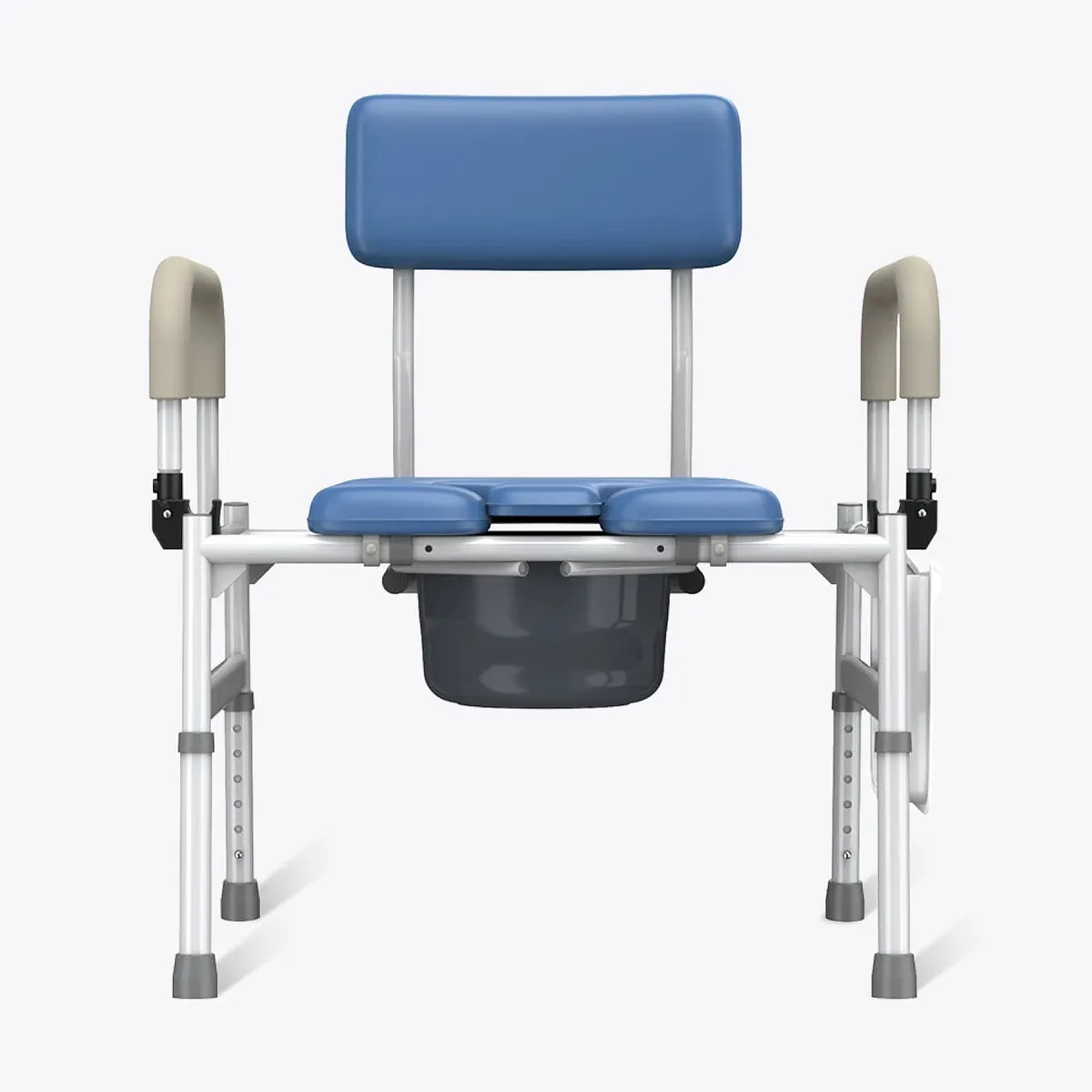 Vocic YR11 Drop-Arm Bedside Commode Chair