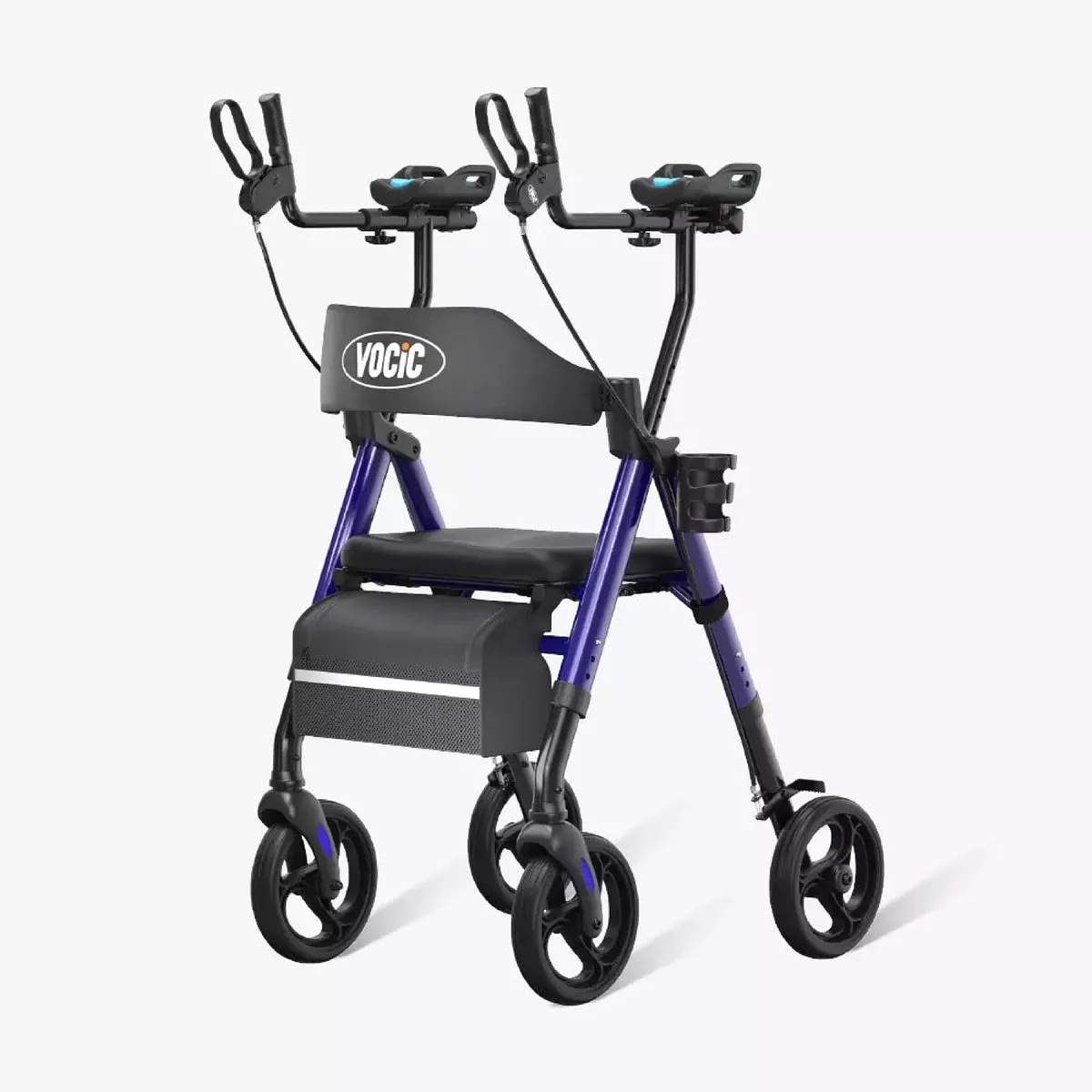 Vocic Z22 Upright Rollator Walker with Adjustable Armrests