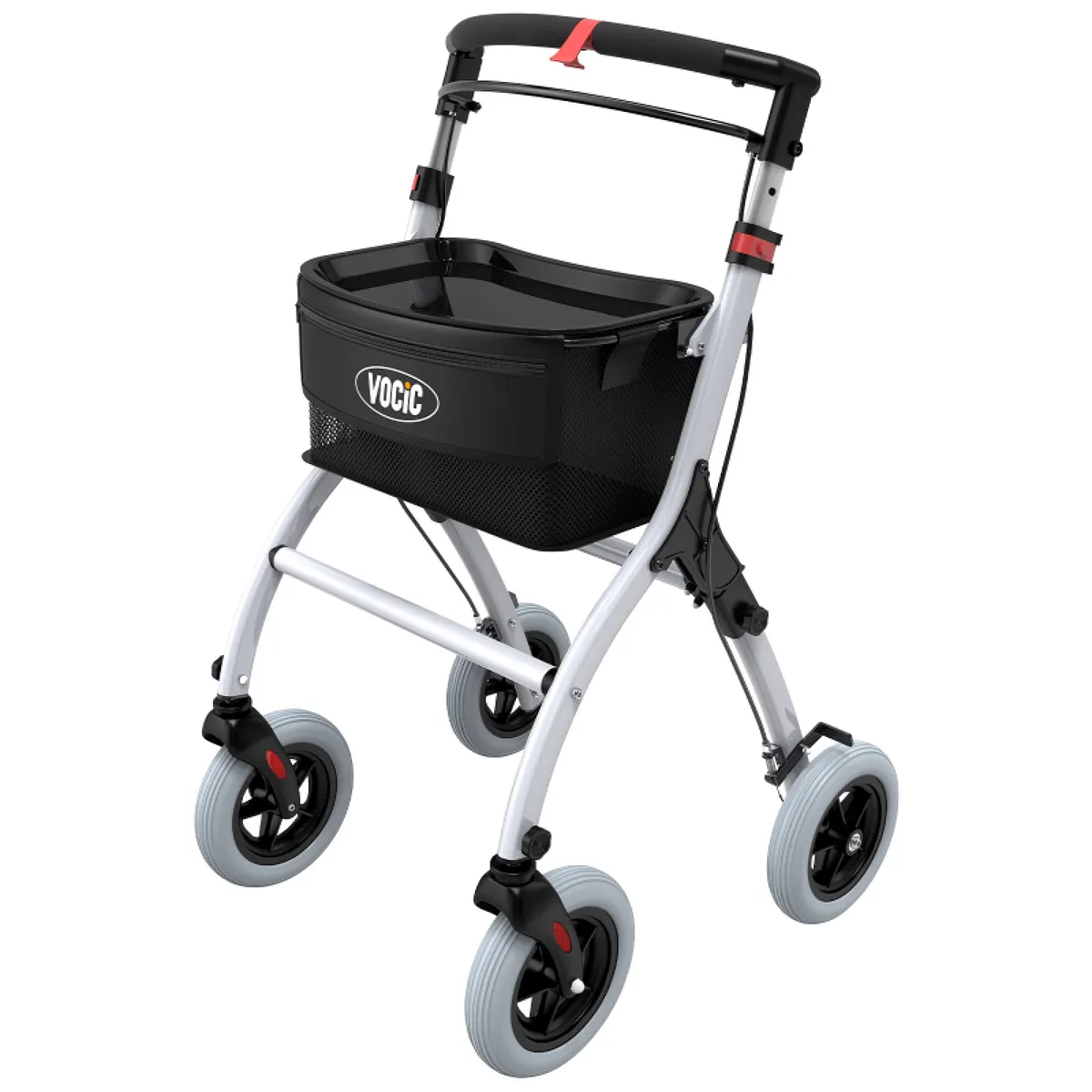 Vocic Z32 Slim Foldable Indoor Rollator for Small Spaces