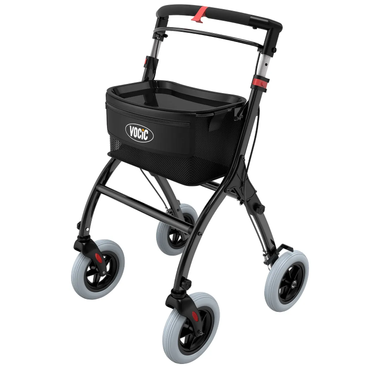 Vocic Z32 Slim Foldable Indoor Rollator for Small Spaces