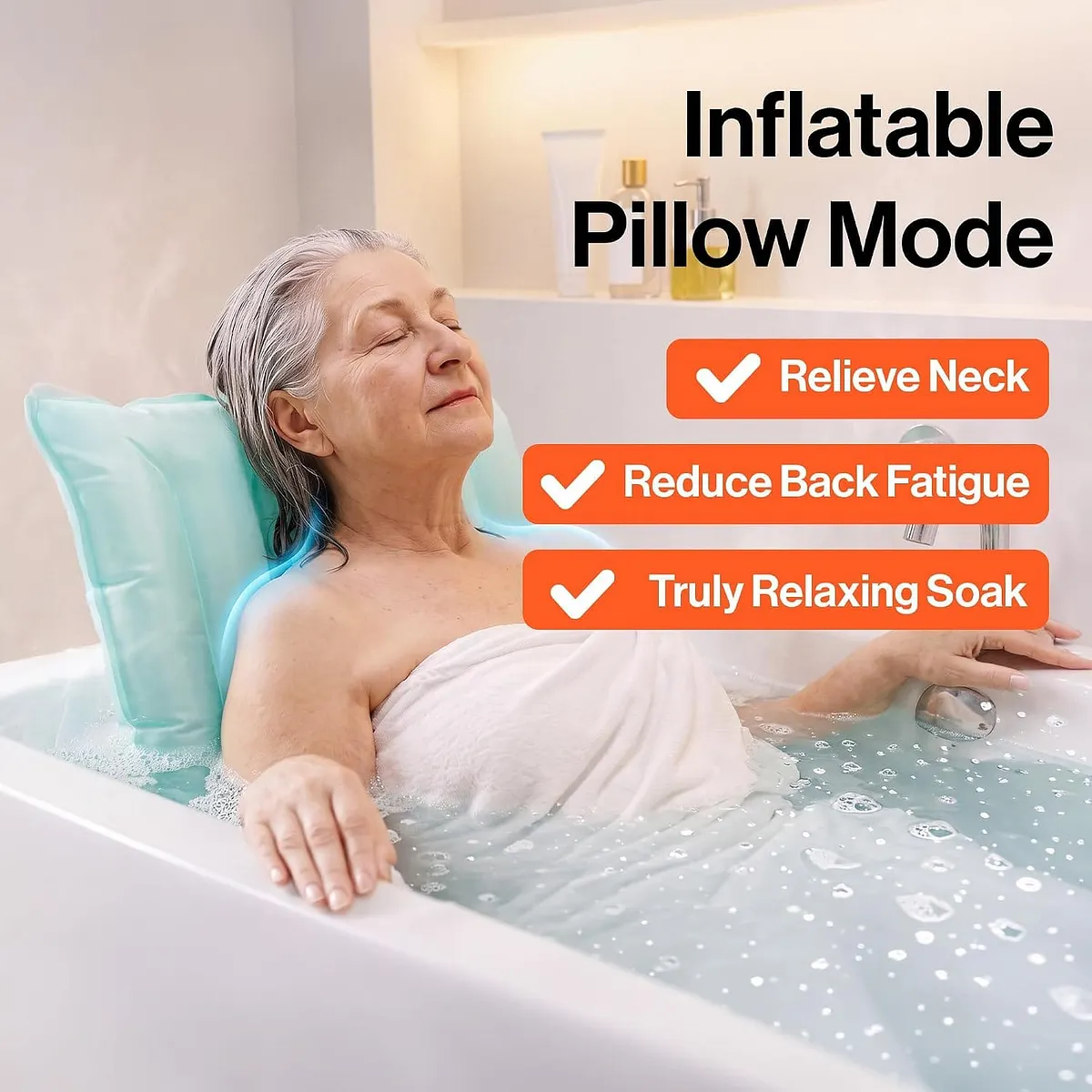 SuperHandy Portable Inflatable Bath Lift Cushion - GUT194