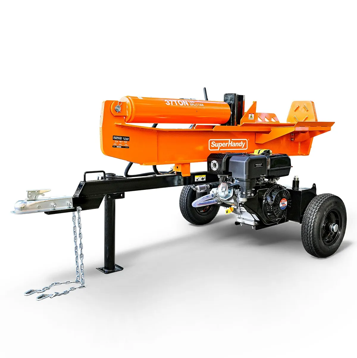 SuperHandy 37 Ton Gas Log Splitter, 389cc, 24" Max Log Length, Vertical/Horizontal - GUT200