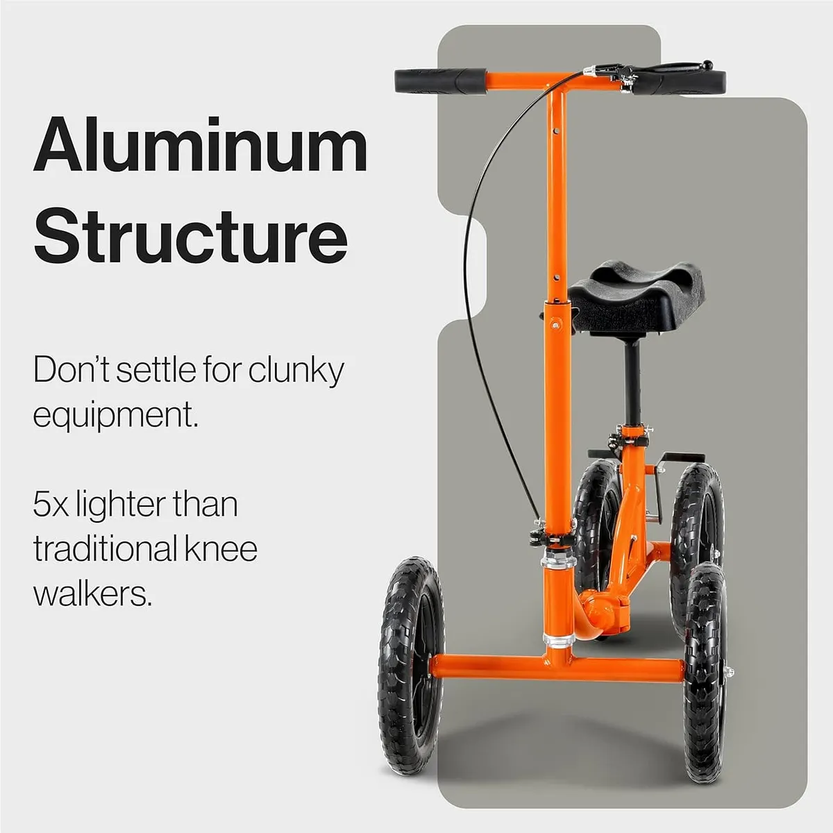 SuperHandy Knee Walker, Height Adjustable, 330 lb Capacity - GUT148