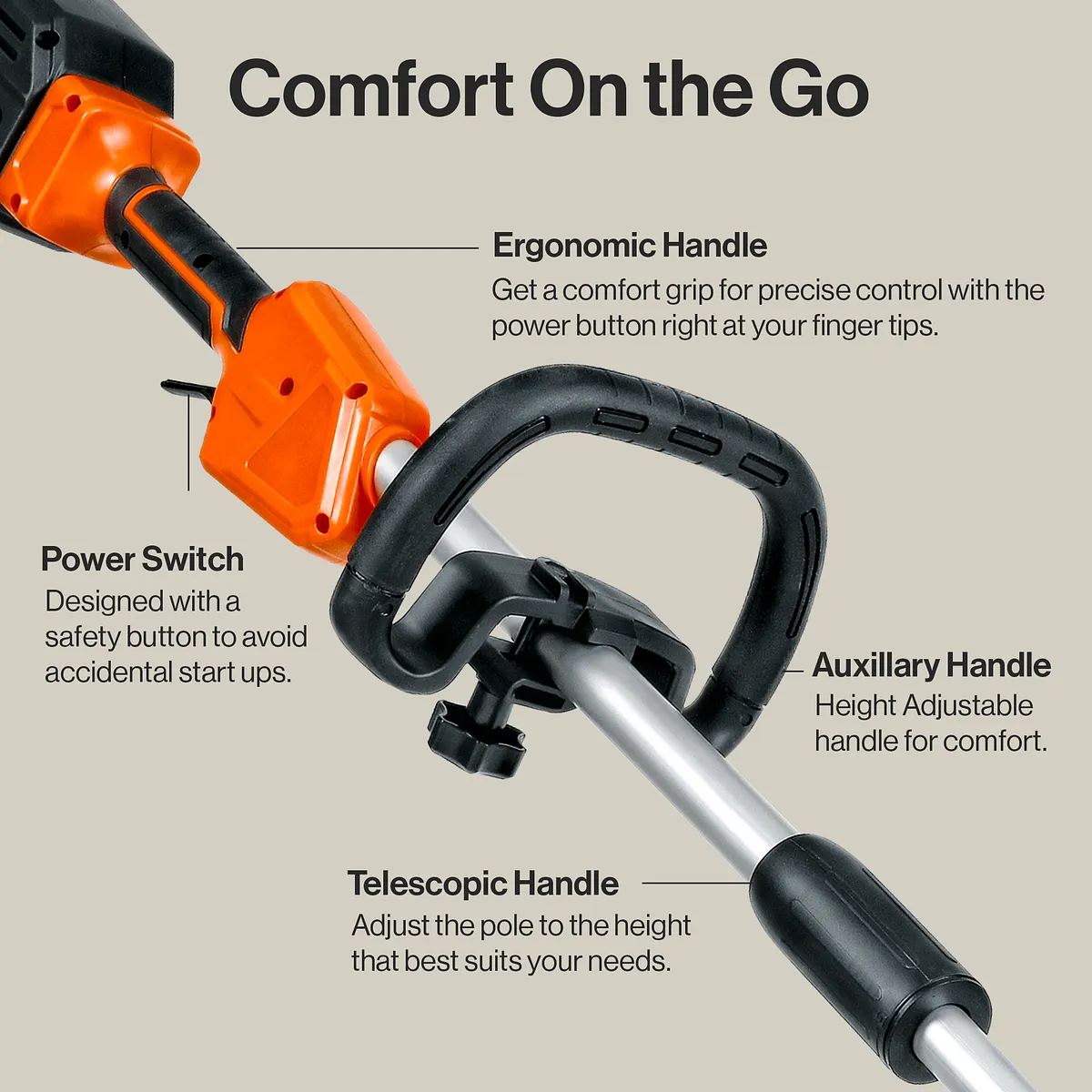 SuperHandy Electric Snow Thrower Pro, 17" Width, 48V 2Ah Battery - GUT158