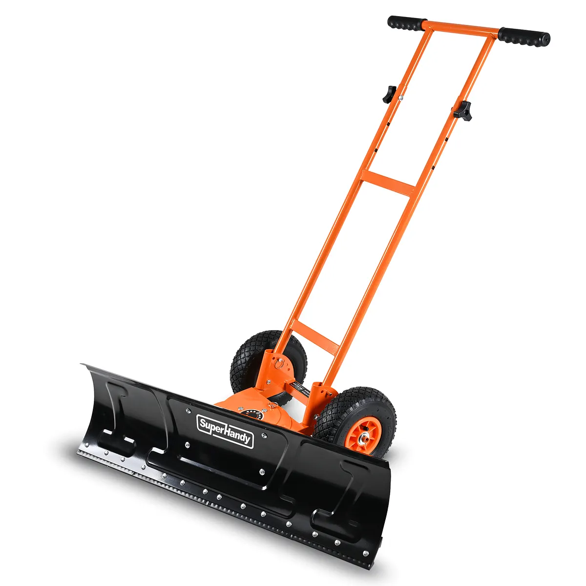 SuperHandy Wheeled Snow Shovel, 36" Snow Pusher with Adjustable Blade - GUT222