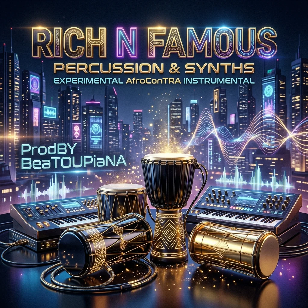 Project preview of FreeBEAT: Rich n Famous Percussion & Synths experimental AfroConTRA instrumental