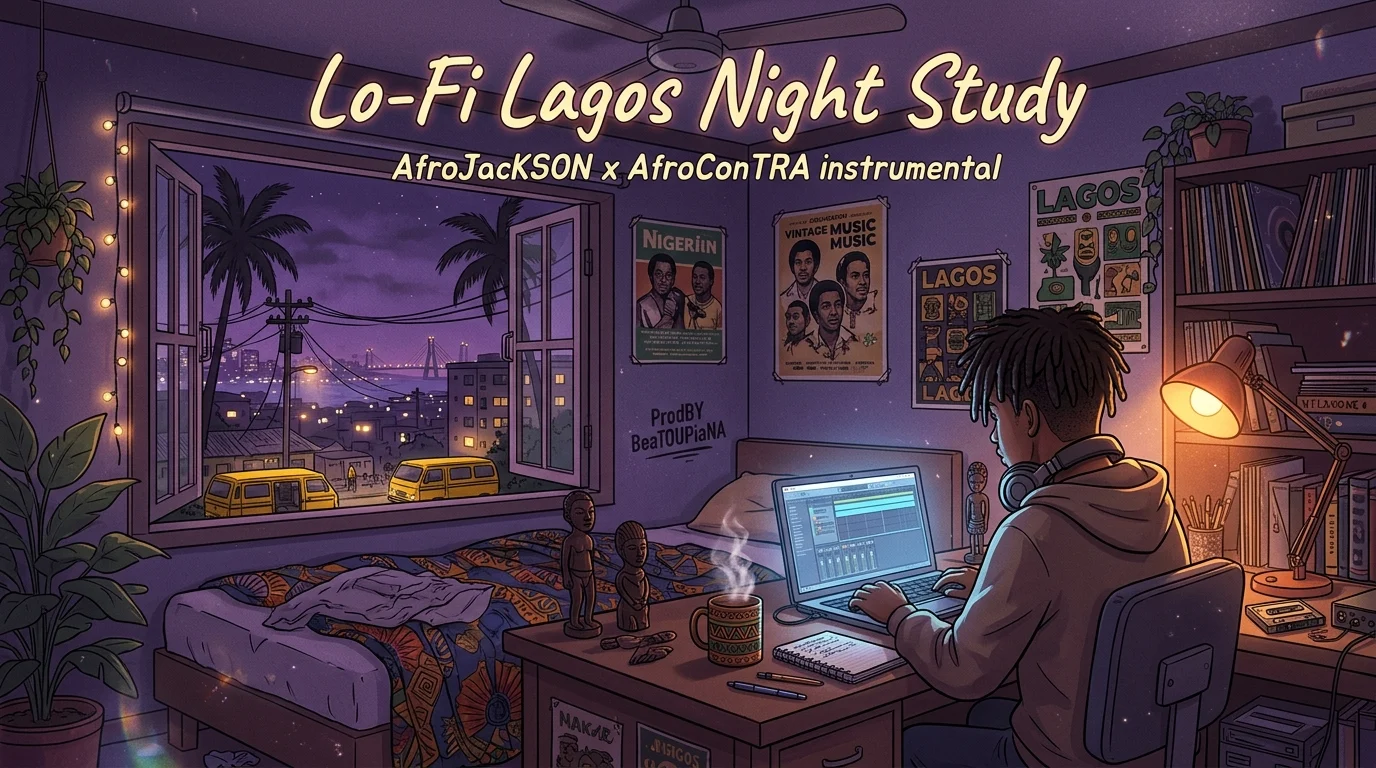 Project preview of FreeBEAT: Lo-Fi Lagos Night Study AfroJacKSON x AfroConTRA instrumental