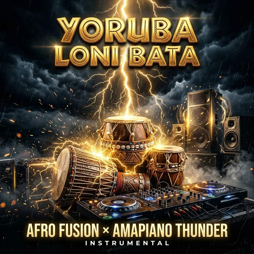 Project preview of FreeBEAT: Yoruba Loni Bata Afro FUSION x Amapiano Thunder Instrumental