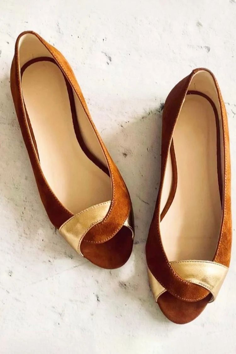 Casual Brown Colour-Block Sandals with Crossover Straps and Open Toe