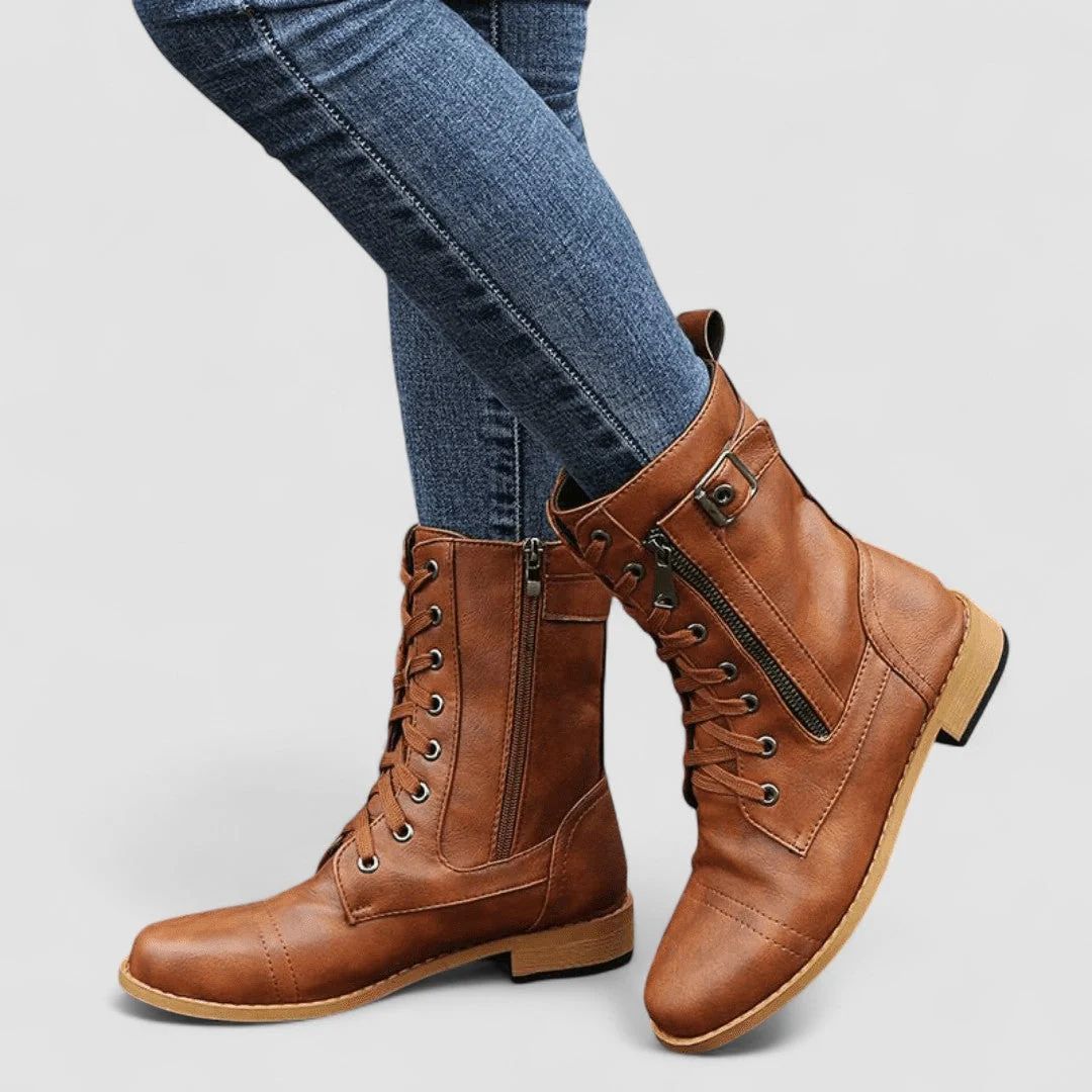 Natalia | Western Boots with Buckle