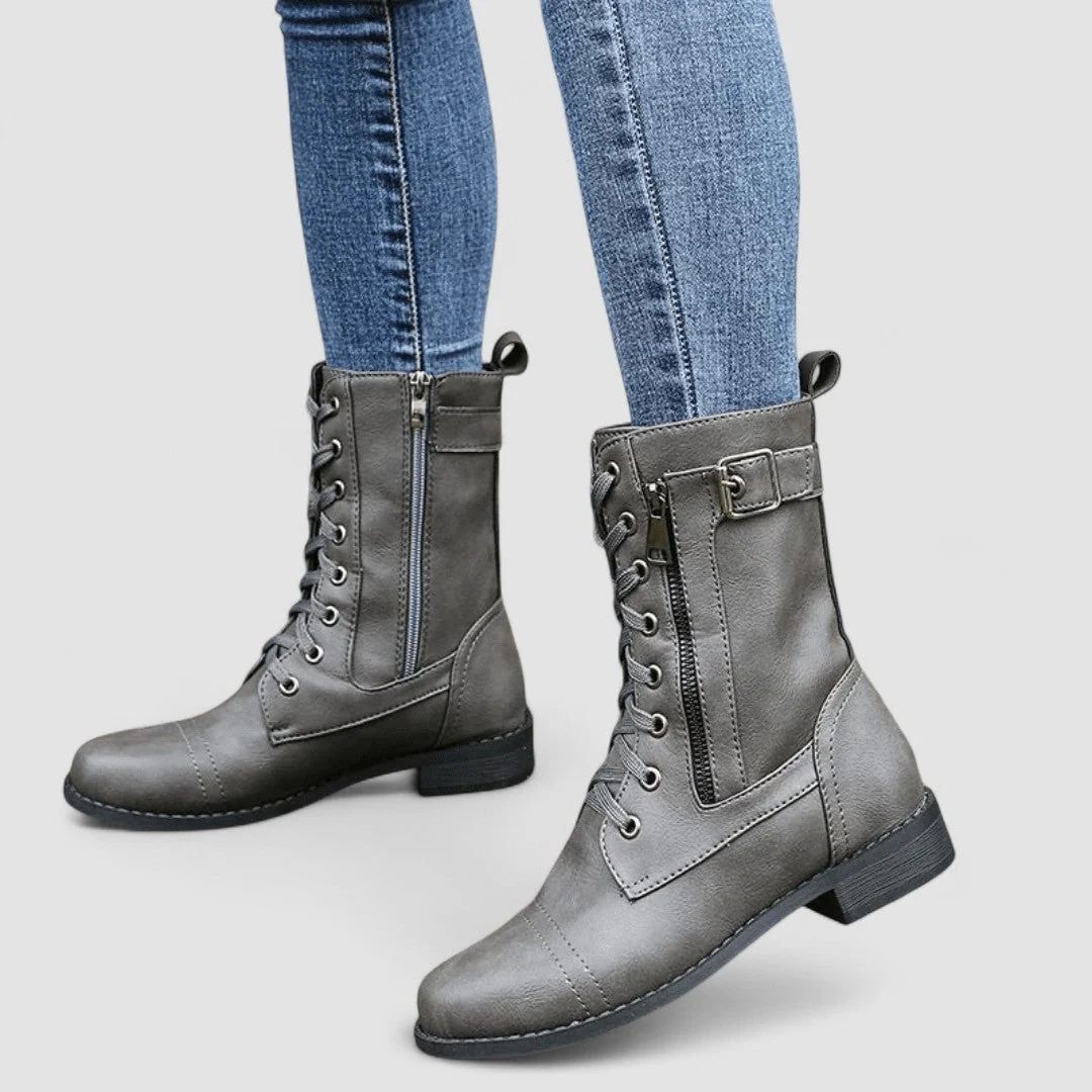 Natalia | Western Boots with Buckle