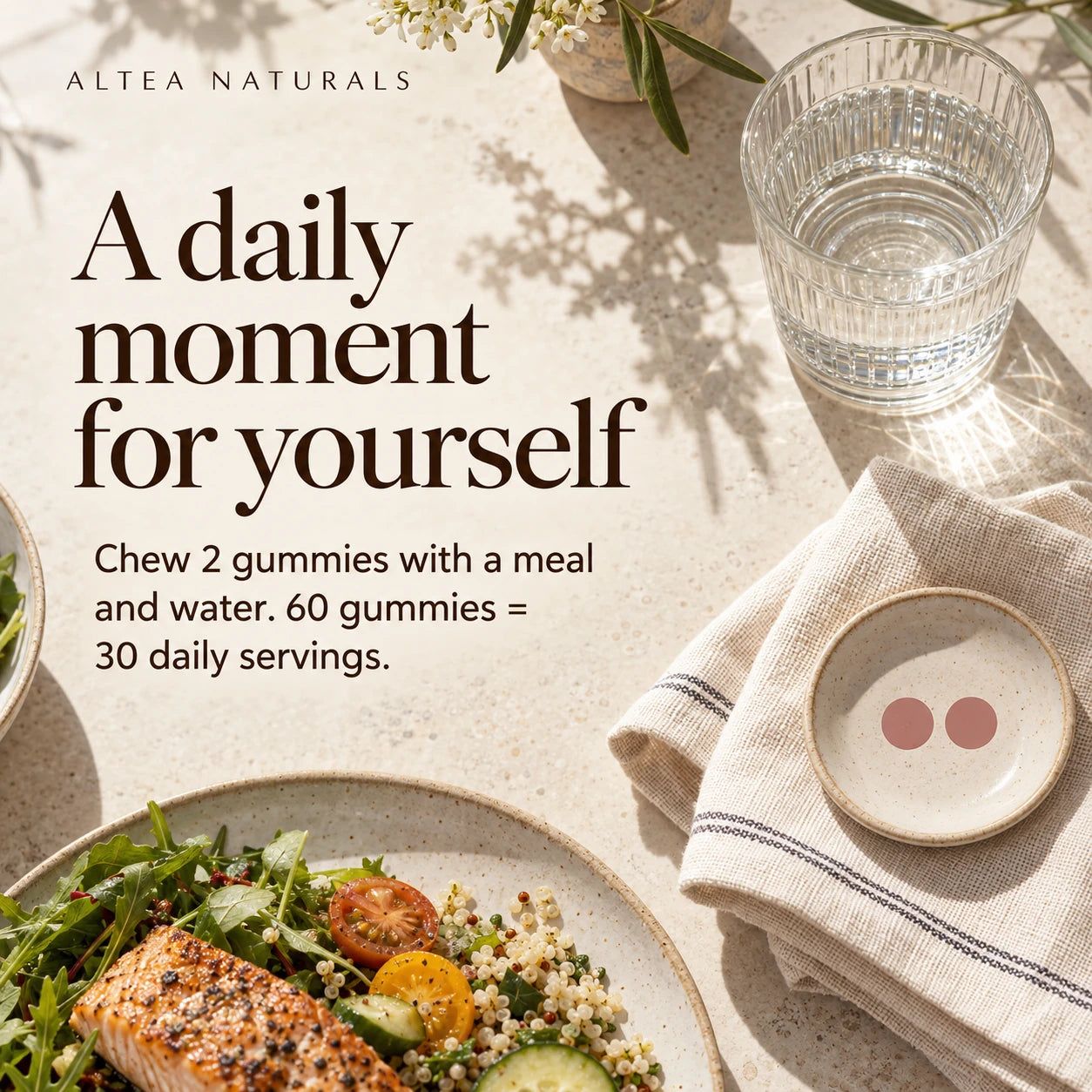 Altea Naturals® Feminine Balance Gummies — 60 Gummies — 2 educational detail