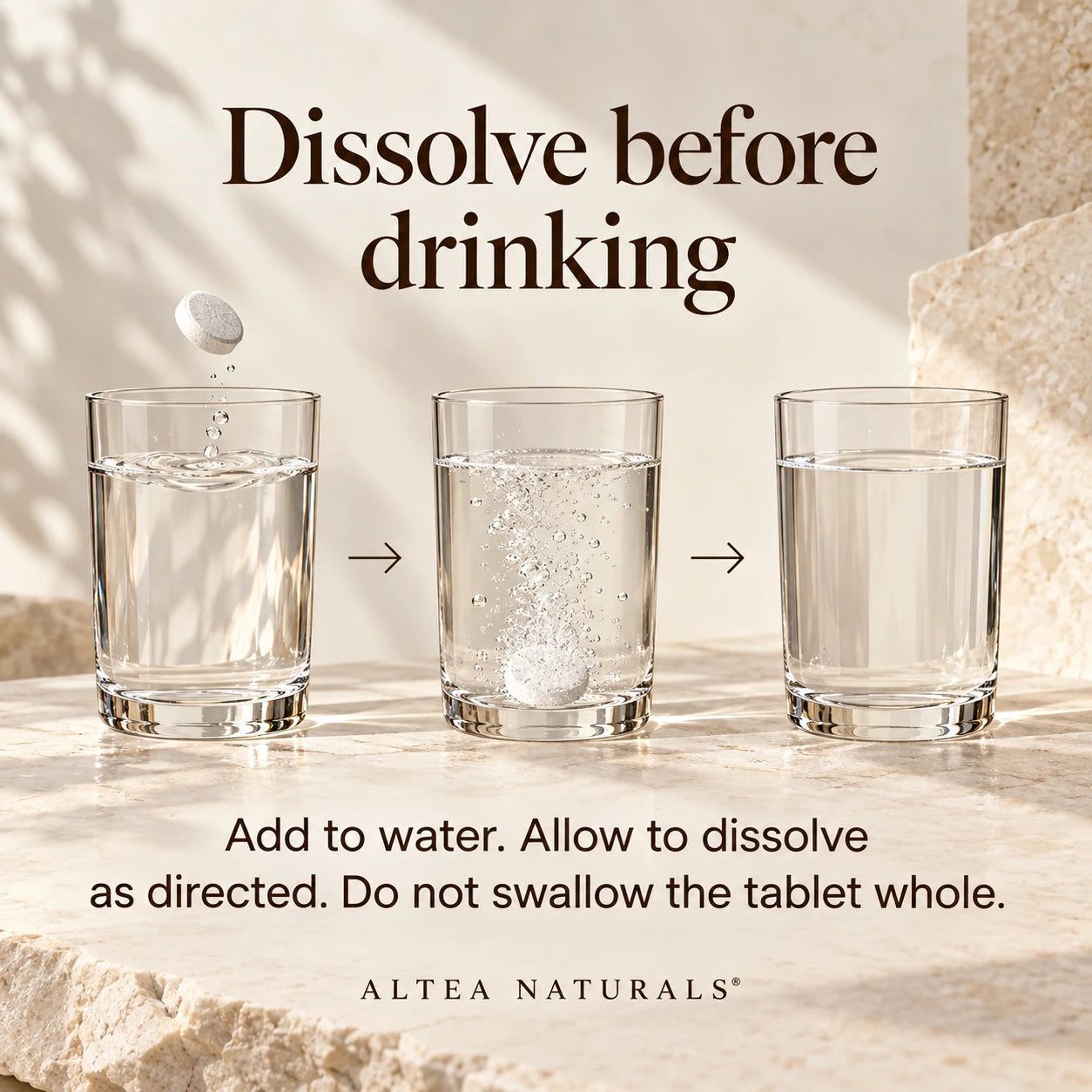 Altea Naturals® Hydrogen Water Tablets — 2 educational detail