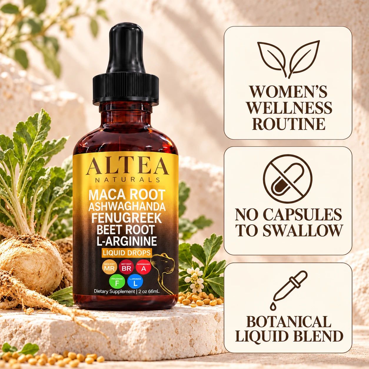 Altea Naturals Maca Root Drops — hero