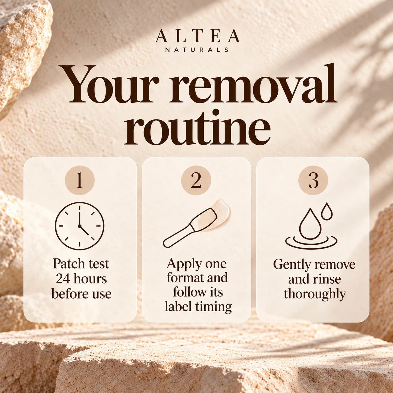 Altea Naturals Hair Removal Duo — routine