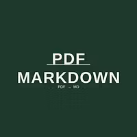 PDF to Markdown