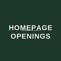 Homepage Openings
