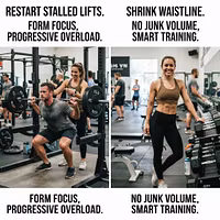 Beginner Lifters Restart Stalled Lifts and Shrink Their Waist Without Junk Volume