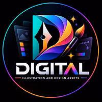 Digital illustration and design assets