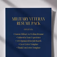 Vet Resume Pack