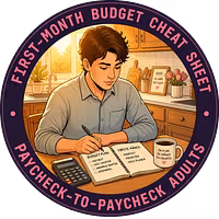 First-Month Budget Cheat Sheet for Adults