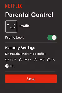 Netflix Parental Control