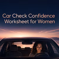 Car Check Confidence Worksheet for Women