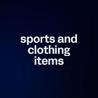 sports and clothing items