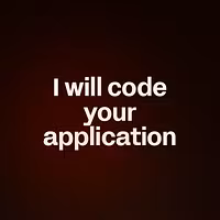 I will code your application