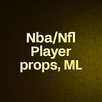 MLB,NBA,NFL ML and props
