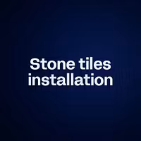 Stone tiles installation 