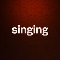 singing
