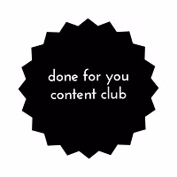 Done for You Content Club