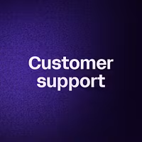 Customer support 