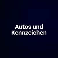 Autos und Kennzeichen