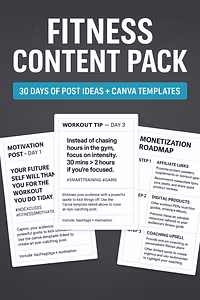 Fitness Content Pack