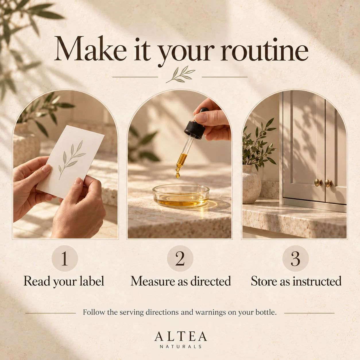 Altea Naturals Maca Root Drops — routine