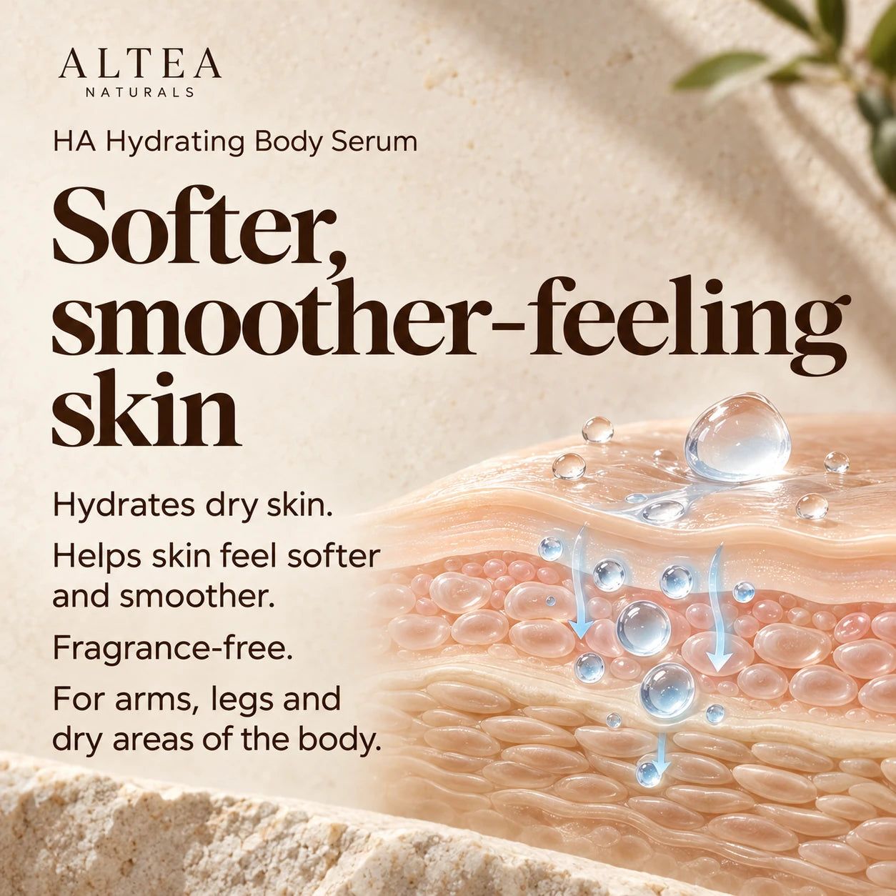 Altea Naturals® HA Hydrating Body Serum — Product details