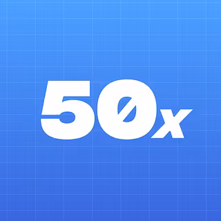 50x Club logo