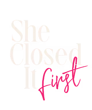 She Closed It First Academy logo