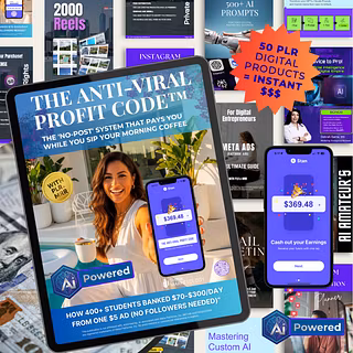 The Anti-Viral Profit Code - AI Powered listing image on Whop