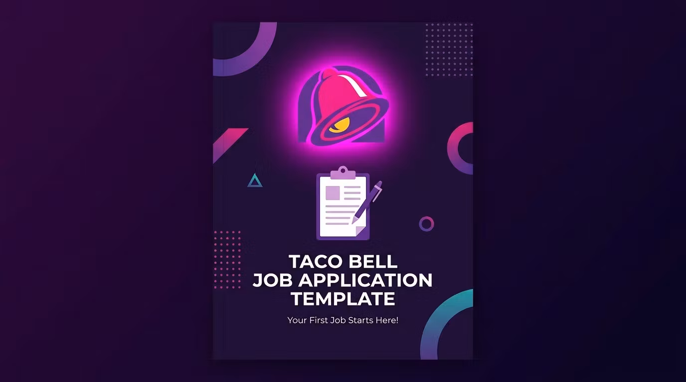 Taco Bell Job Application Template