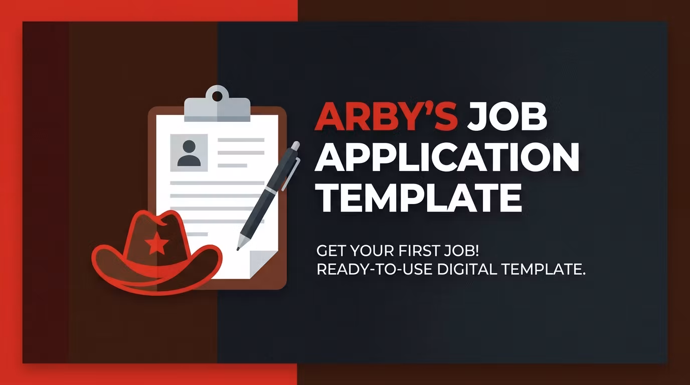 Arby's Job Application Template