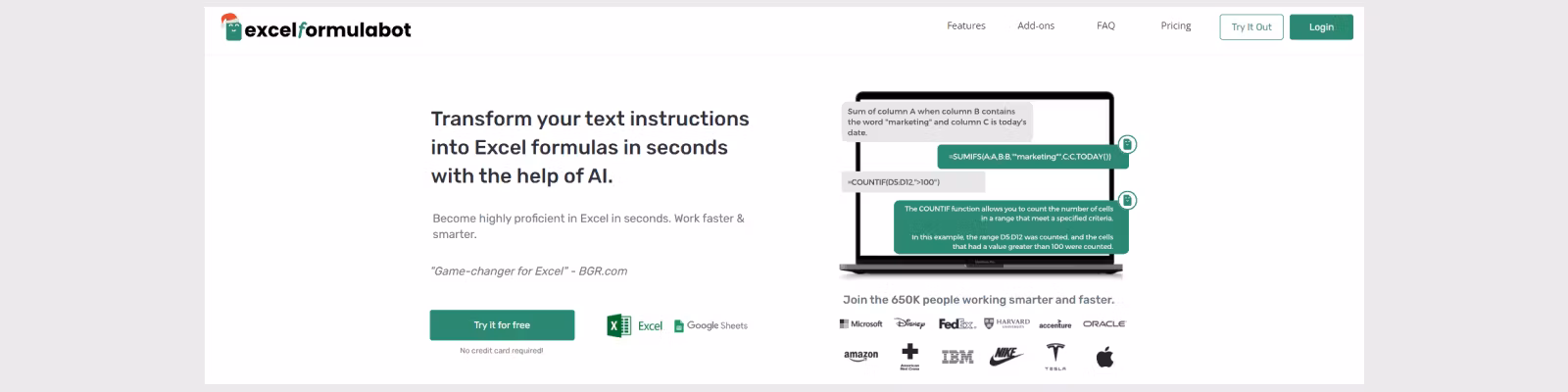 Excel Formula Bot Pass
